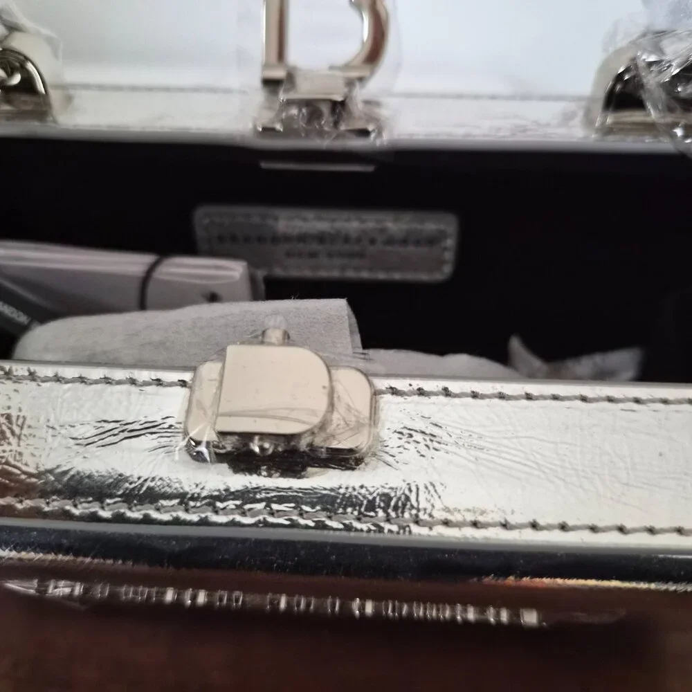 Brand New Brandon Blackwood Silver Slim Trunk Bag - Picture 8 of 9